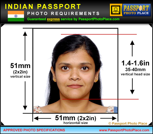 Indian Passport Size Photo Dimensions - IMAGESEE